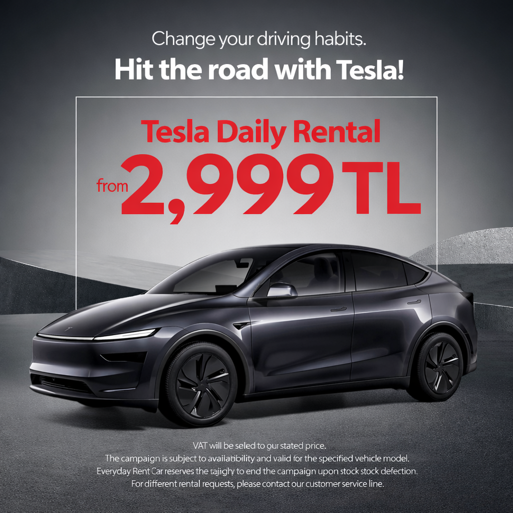 Tesla Daily Rental 2.999 TL
