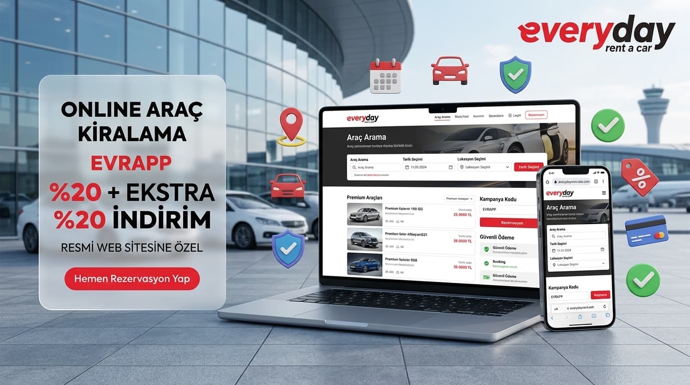 Online Rezervasyona Özel %20 + Ekstra %20 İndirim!
